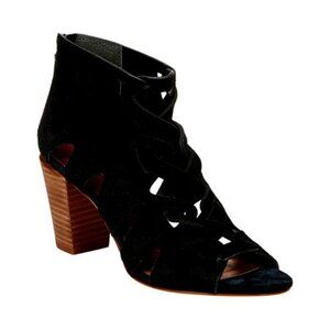 Elegant Black Women's Heeled Sandals